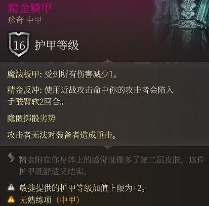 《柏德之門3》精金裝備推薦 《柏德之門3》精金裝備推薦