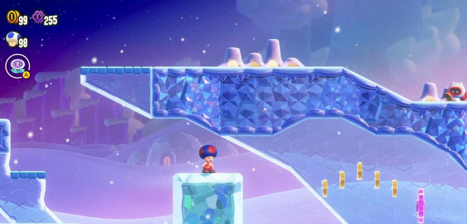 《超級瑪利歐驚奇》足小子山谷全紫幣收集