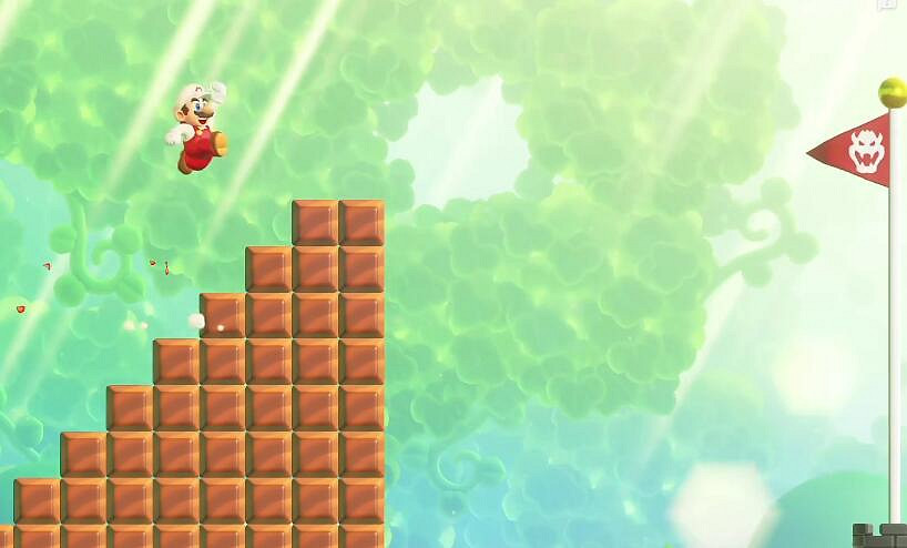 《超級瑪利歐驚奇》吞食花進行曲隱藏終點跑圖