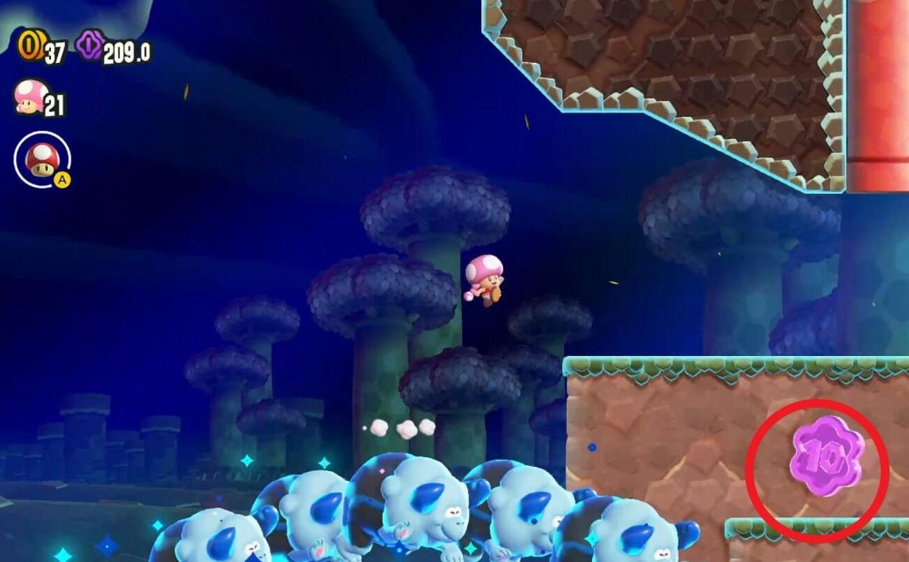 《超級瑪利歐驚奇》氣勢如虹全紫幣收集 《超級瑪利歐驚奇》氣勢如虹全紫幣收集