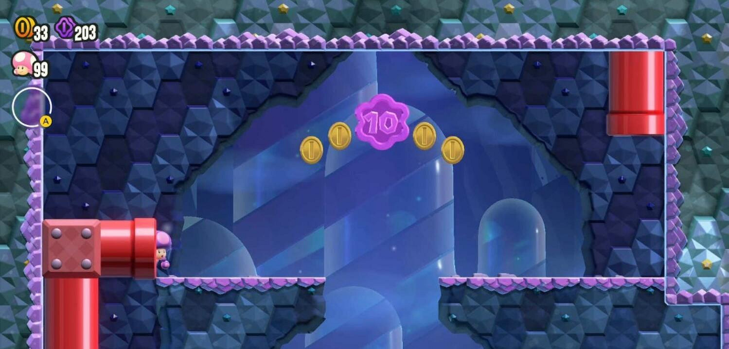 《超級瑪利歐驚奇》吹箭仔的巢穴全紫幣收集 《超級瑪利歐驚奇》吹箭仔的巢穴全紫幣收集