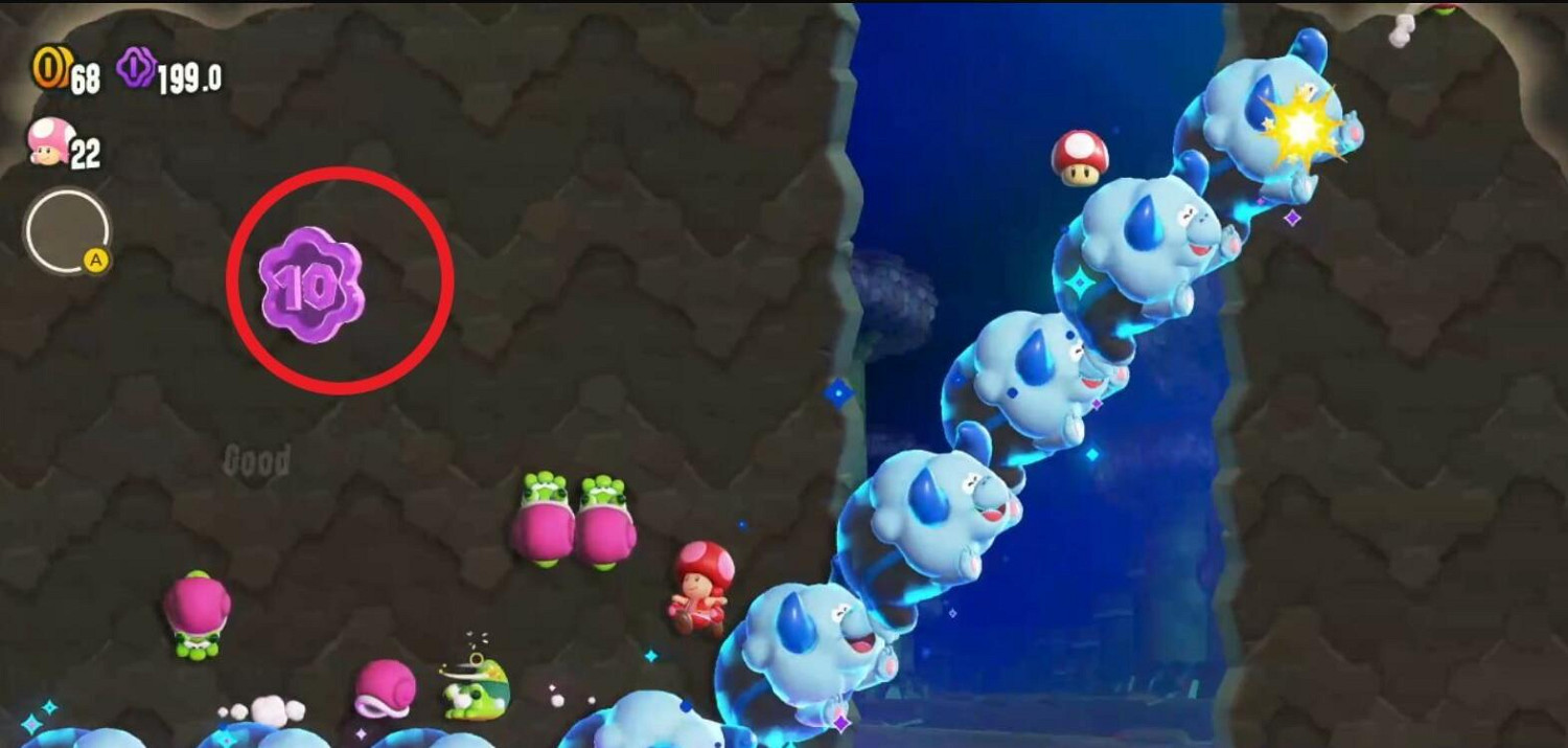 《超級瑪利歐驚奇》氣勢如虹全紫幣收集 《超級瑪利歐驚奇》氣勢如虹全紫幣收集