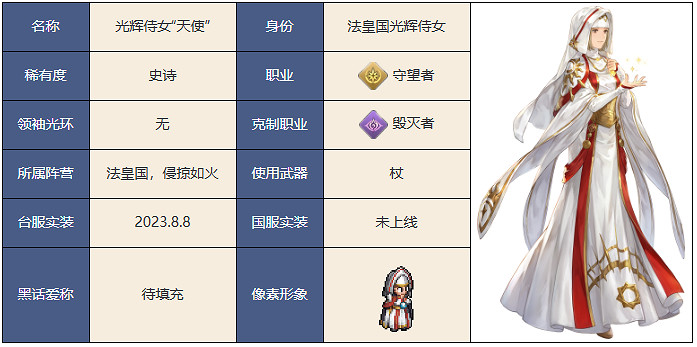 鈴蘭之劍為這和平的世界光輝侍女天使角色介紹 鈴蘭之劍為這和平的世界光輝侍女天使角色介紹