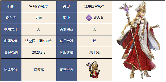 鈴蘭之劍為這和平的世界審判者鞭笞角色介紹 鈴蘭之劍為這和平的世界審判者鞭笞角色介紹