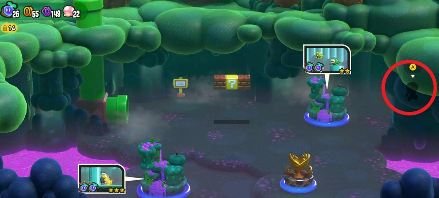 《超級瑪利歐驚奇》奇諾比奧位置介紹 《超級瑪利歐驚奇》奇諾比奧位置介紹