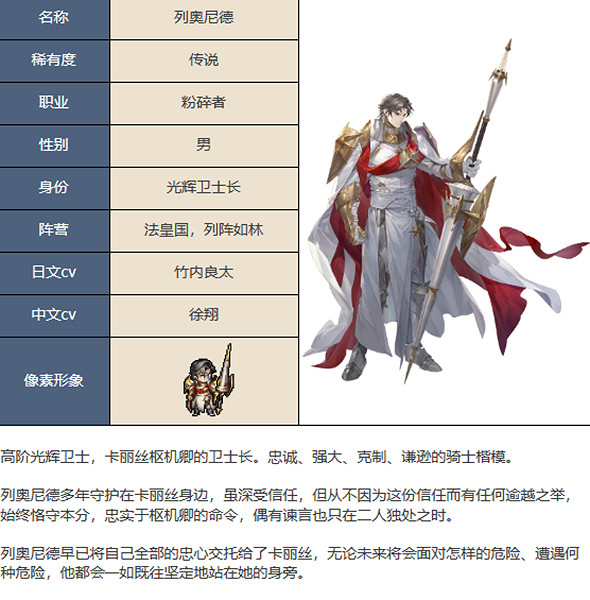 鈴蘭之劍為這和平的世界列奧尼德角色介紹 鈴蘭之劍為這和平的世界列奧尼德角色介紹