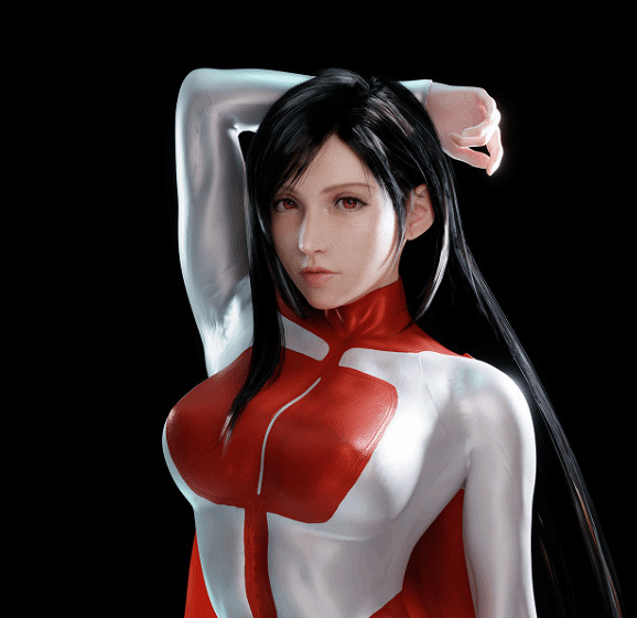 白絲長腿難以抵擋！博主自製《FF7RE》尤菲聖誕賀圖