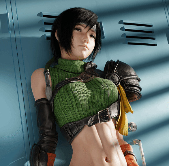 白絲長腿難以抵擋！博主自製《FF7RE》尤菲聖誕賀圖