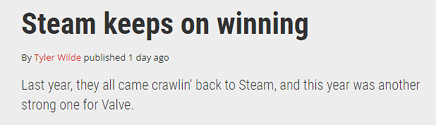 外媒總結2023年PC遊戲領域:Steam的地位難以撼動! 外媒總結2023年PC遊戲領域:Steam的地位難以撼動!