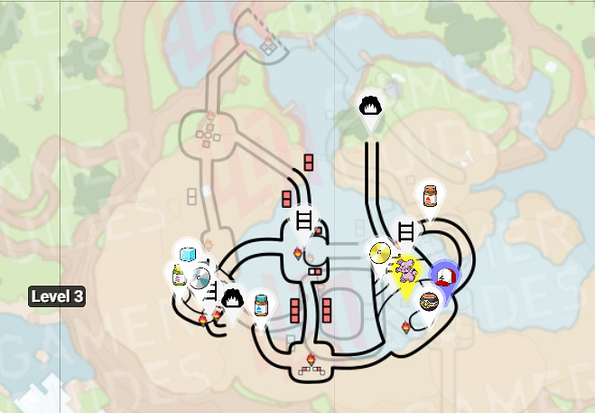 《寶可夢朱紫》火光迷宮地圖一覽 《寶可夢朱紫》火光迷宮地圖一覽