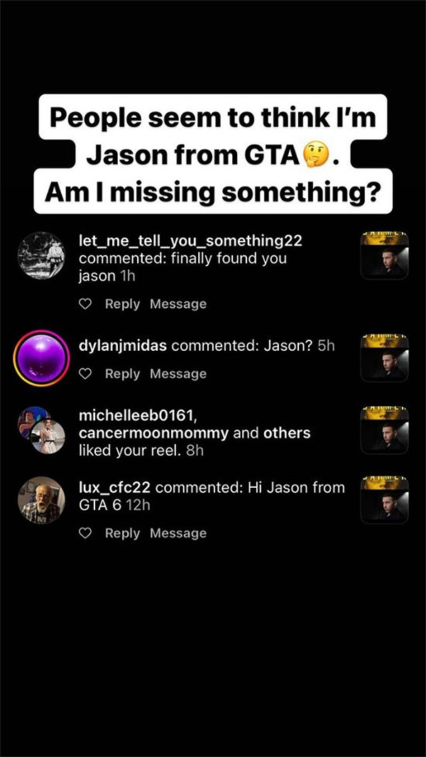 《GTA6》男主演員似乎被網友發現 本人回應捉摸不透