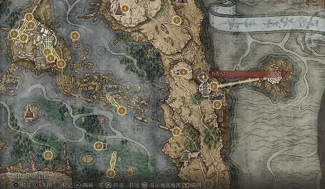 《艾爾登法環》死亡的皺痕位置介紹 《艾爾登法環》死亡的皺痕位置介紹