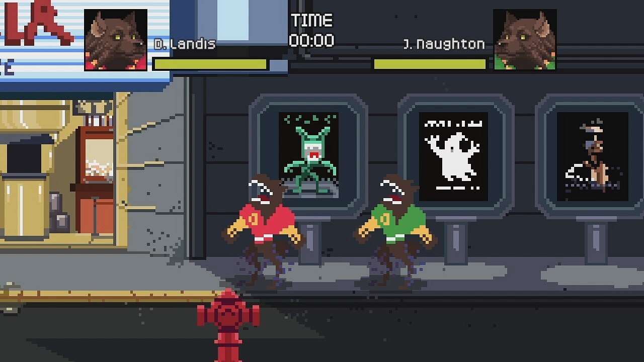 2D像素風街機遊戲《美國狼人在LA》上架Steam頁面！