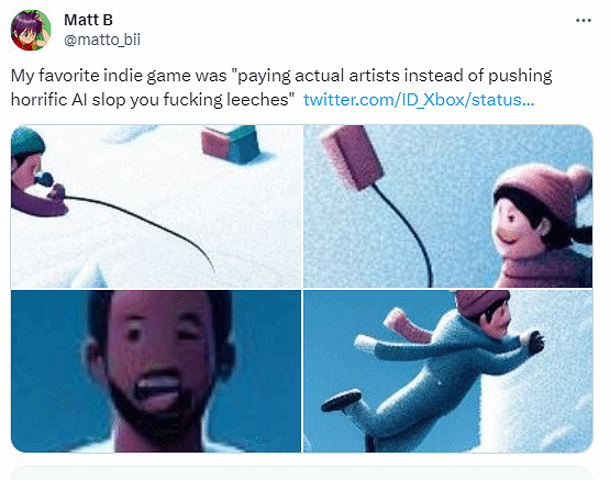 Xbox官方疑似使用AI圖宣傳獨立遊戲！網友集體開噴