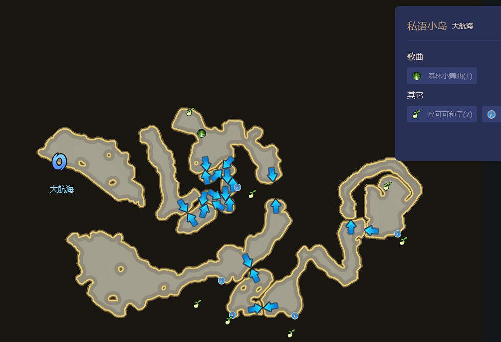 《命運方舟》私語小島摩可可位置攻略 《命運方舟》私語小島摩可可位置攻略