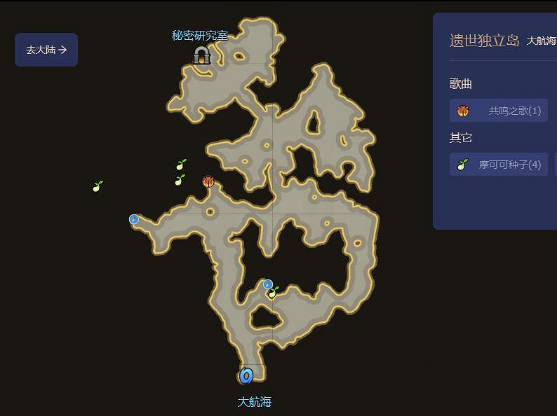 《命運方舟》遺世獨立島摩可可位置攻略