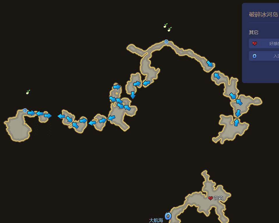 《命運方舟》破碎冰河島摩可可位置攻略 《命運方舟》破碎冰河島摩可可位置攻略