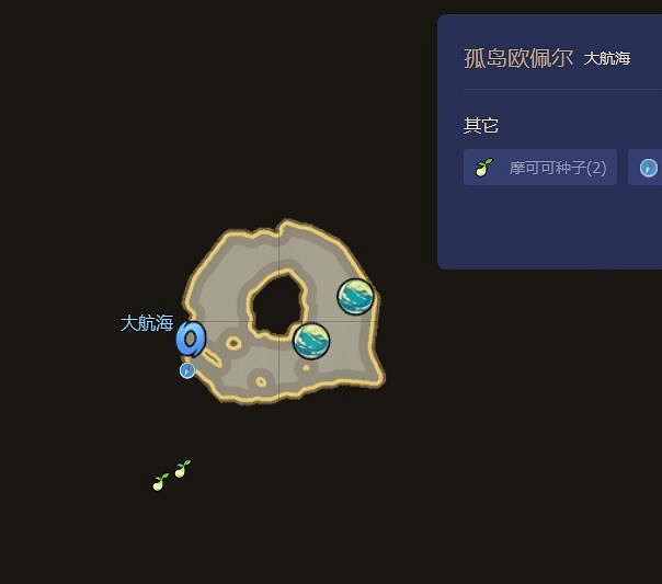 《命運方舟》孤島歐佩爾摩可可位置攻略