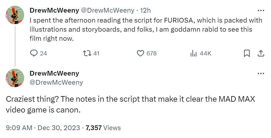 《瘋狂的麥克斯》遊戲劇情與即將上映的電影直接相關
