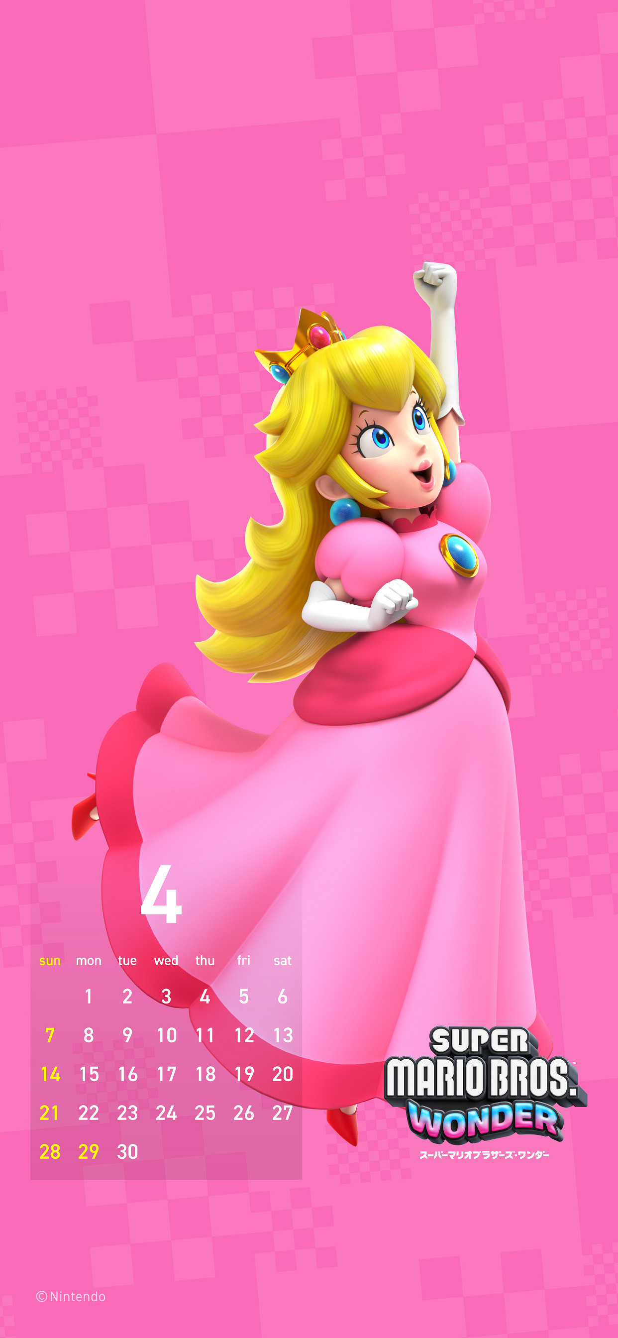 《超級瑪利歐兄弟:驚奇》官網更新2024年日曆壁紙! 《超級瑪利歐兄弟:驚奇》官網更新2024年日曆壁紙!