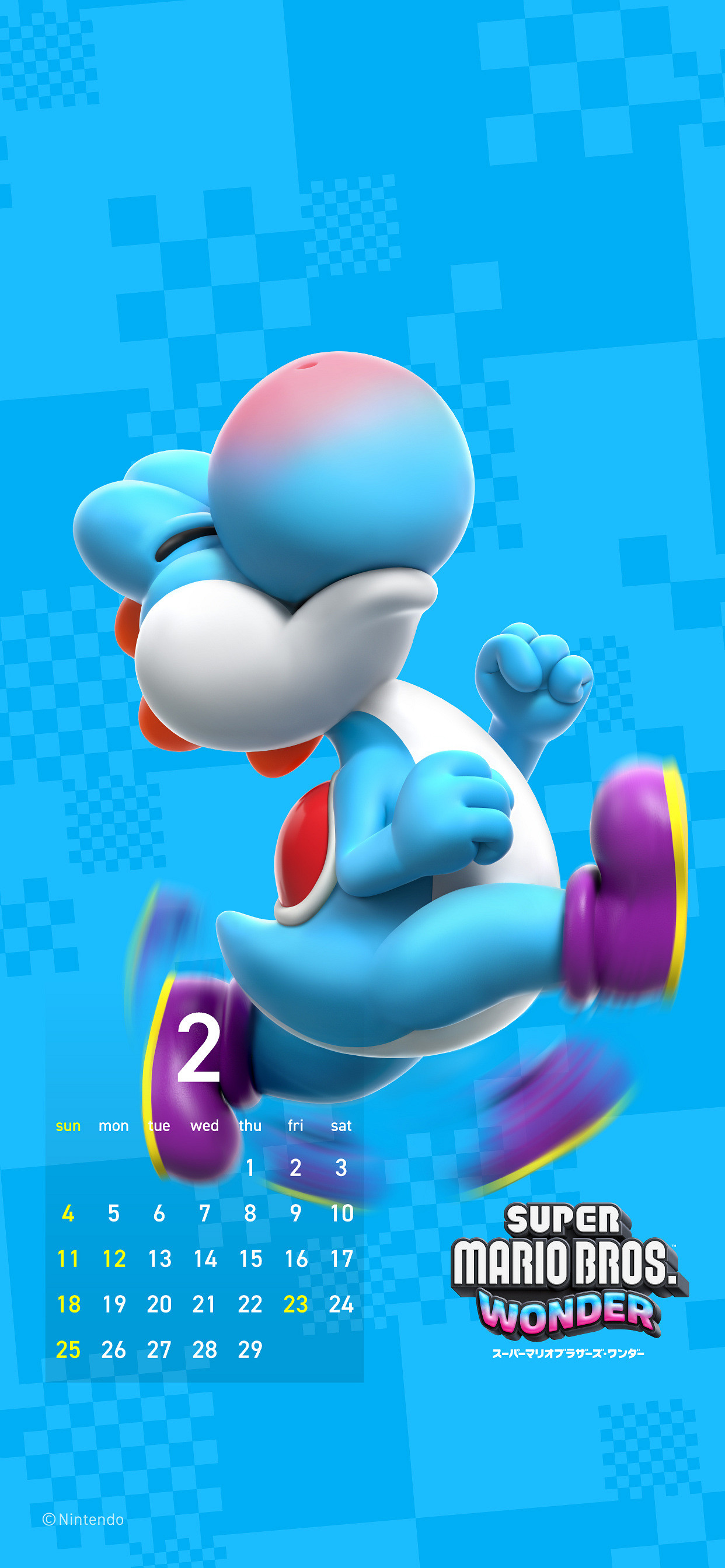 《超級瑪利歐兄弟:驚奇》官網更新2024年日曆壁紙! 《超級瑪利歐兄弟:驚奇》官網更新2024年日曆壁紙!