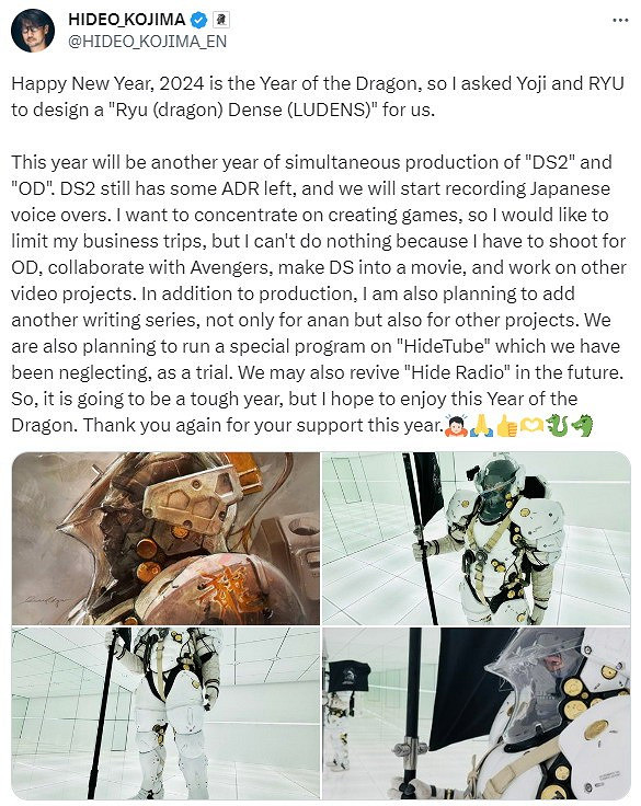 小島秀夫:今年同時開發《死亡擱淺2》和《OD》 小島秀夫:今年同時開發《死亡擱淺2》和《OD》