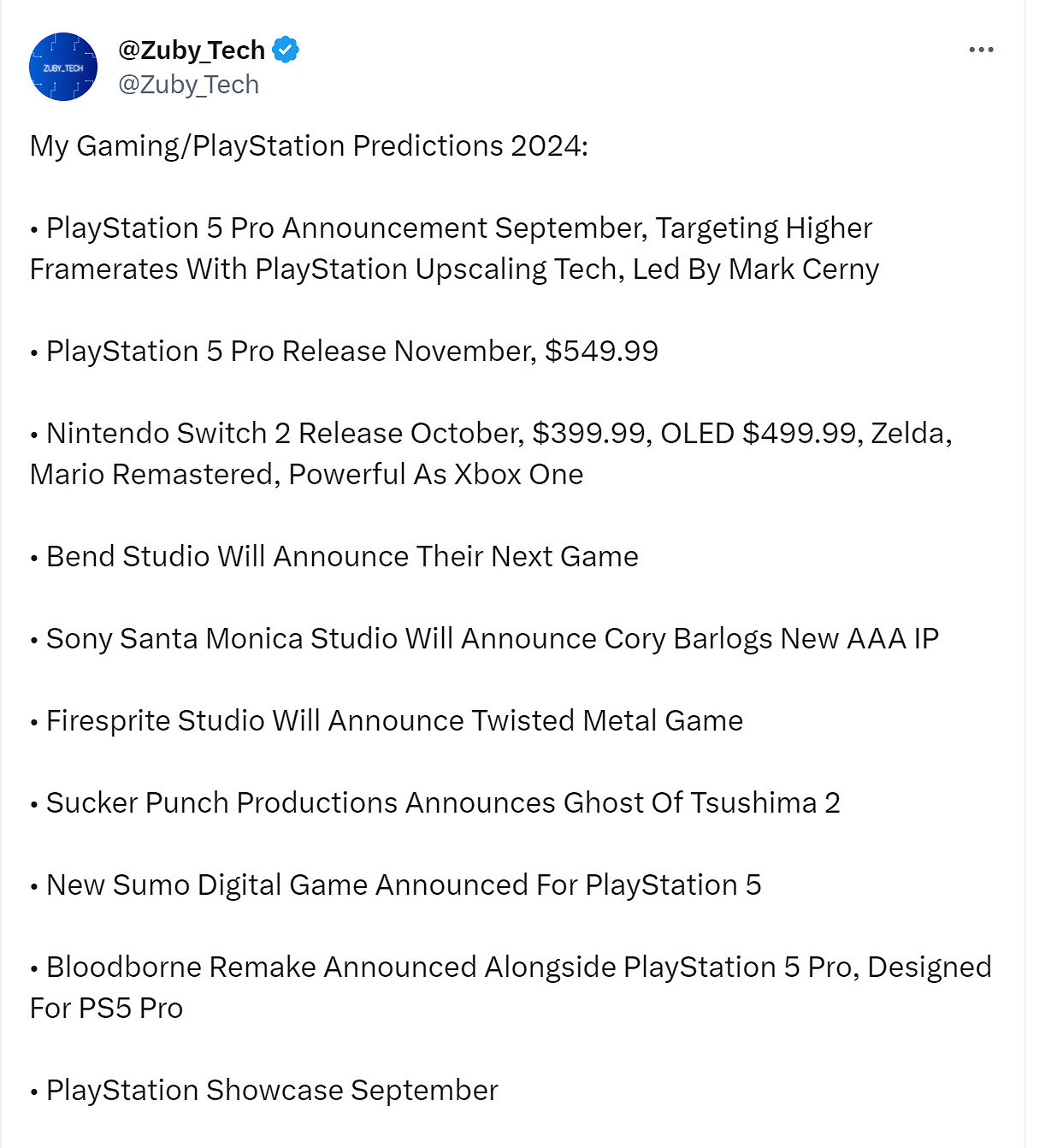 2024年對SIE“無責任”預測:《血源》重製 為PS5 Pro量身打造 2024年對SIE“無責任”預測:《血源》重製 為PS5 Pro量身打造