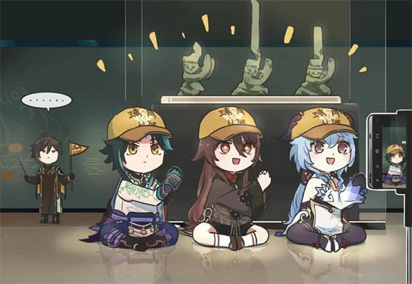 原神與三星堆連動登上新聞聯播，現場玩家人山人海