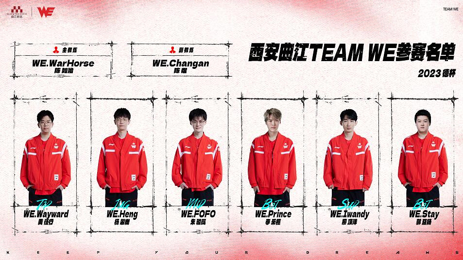 《英雄聯盟》2023德瑪西亞杯WE參賽名單一覽 《英雄聯盟》2023德瑪西亞杯WE參賽名單一覽