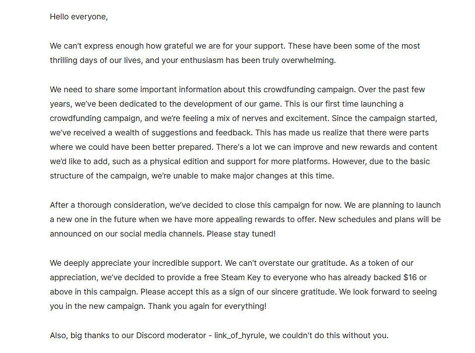 《烽火與炊煙》眾籌暫時取消!之前支援16刀以上送Key 《烽火與炊煙》眾籌暫時取消!之前支援16刀以上送Key