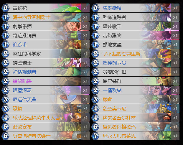 《爐石戰記》狂野宇宙獵卡組推薦 《爐石戰記》狂野宇宙獵卡組推薦