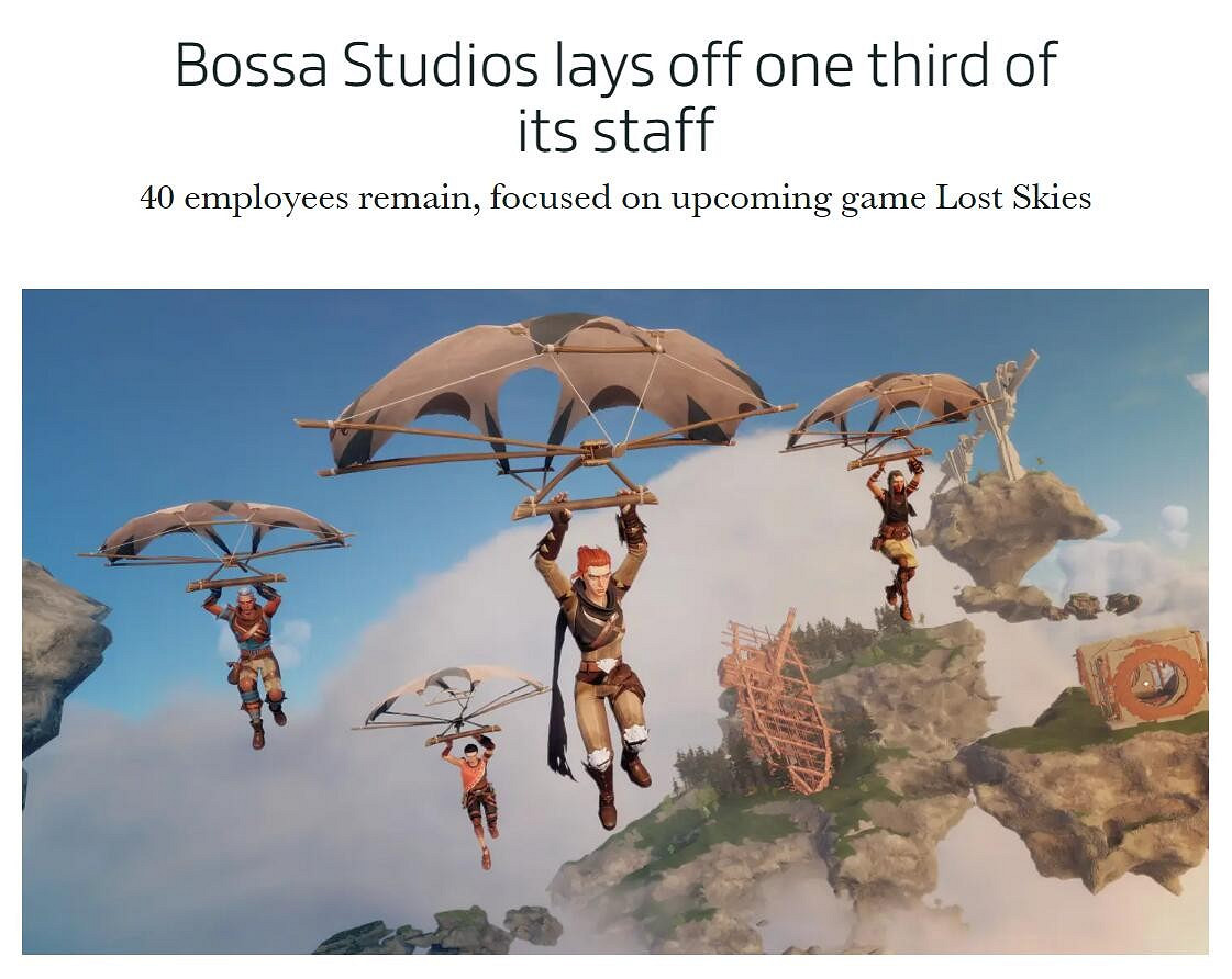 業界持續裁員 Bossa和Archiact工作室遭受打擊