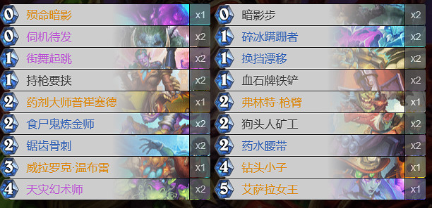 爐石戰記卡組 爐石戰記卡組