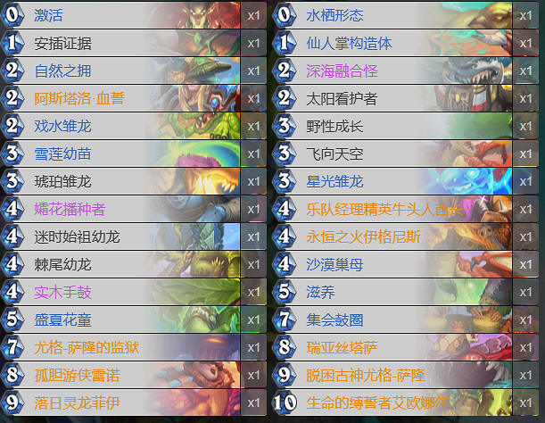 爐石戰記卡組 爐石戰記卡組