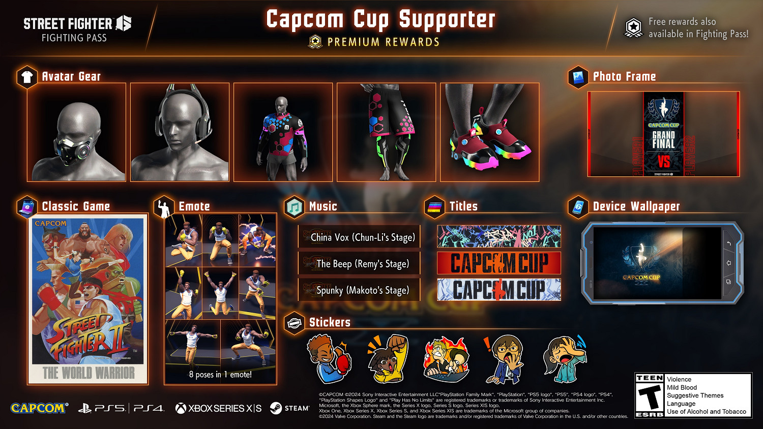 《快打旋風6》發售1月戰鬥通行證“卡普空杯支援者”