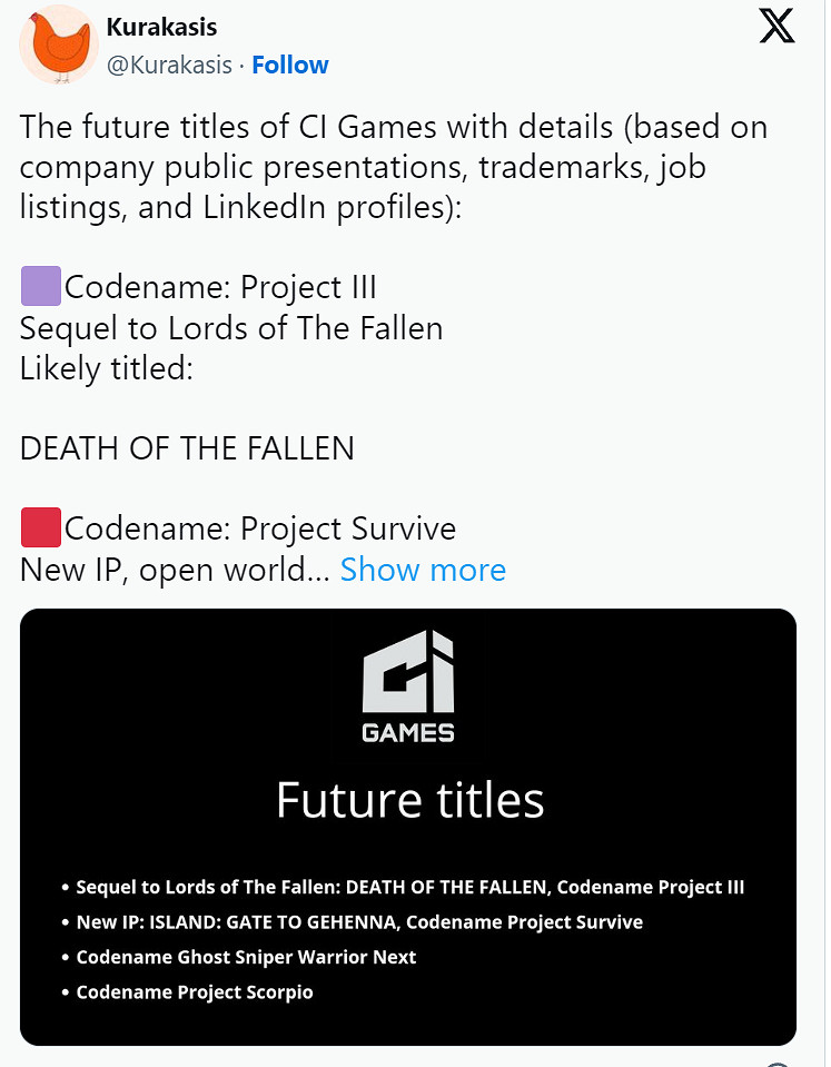 《墮落之主》開發商官宣新作 新商標透露與前作有關