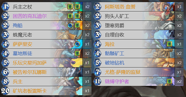 爐石戰記卡組 爐石戰記卡組