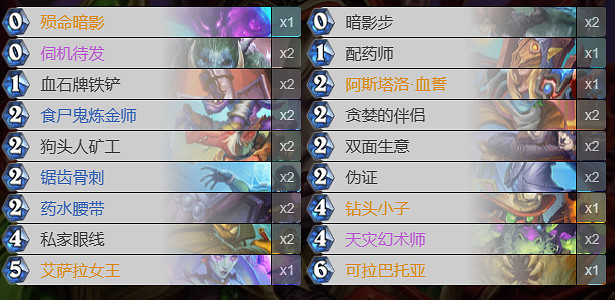 爐石戰記卡組 爐石戰記卡組