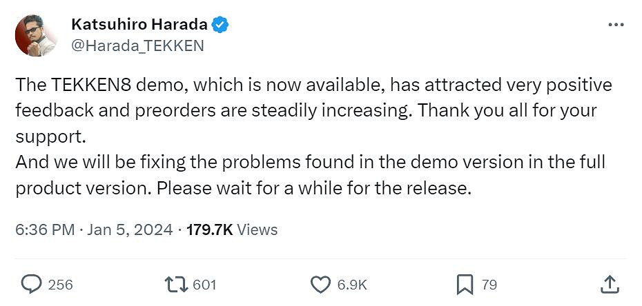 《鐵拳8》試玩Demo廣受好評 遊戲預購銷量穩步提升！