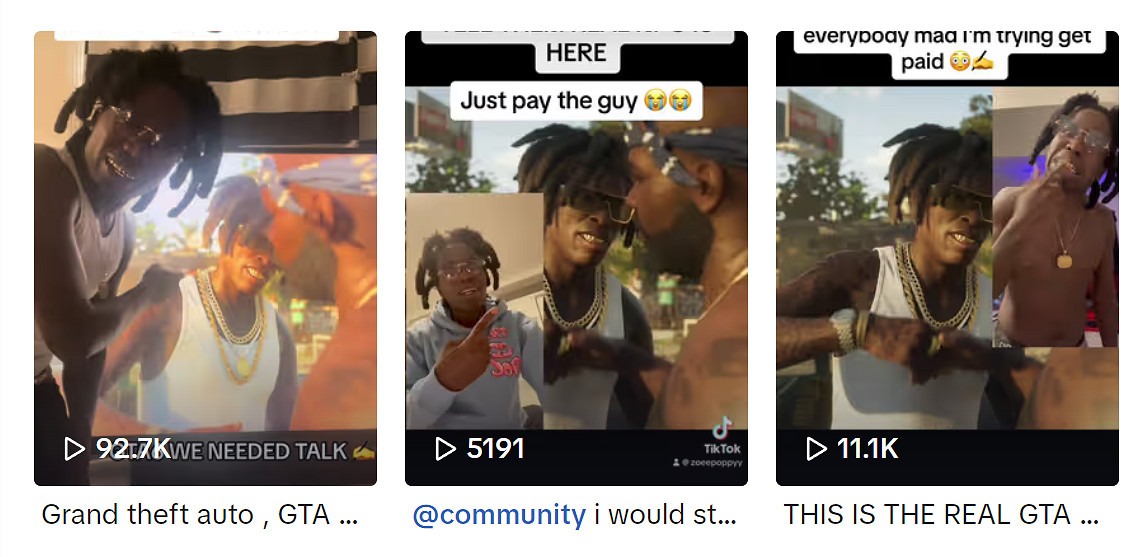 效仿GTA6佛州小醜！佛州黑人小夥狂發影片向R星要錢！