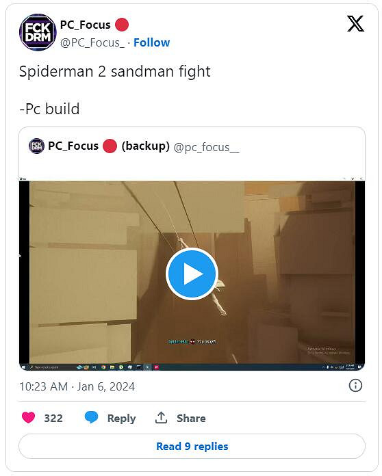 驚呆！飯製PC版《漫威蜘蛛人2》已經可以60幀運行了