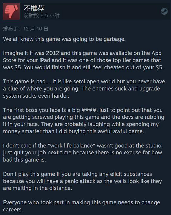 誰才是屎中屎？外媒評選2023年最爛遊戲TOP15（下）