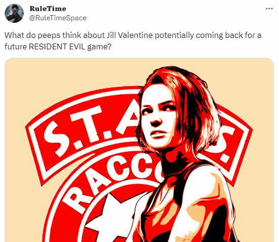 玩家期待吉爾回歸《惡靈古堡9》：讓她和艾達王見面！