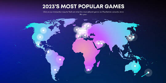 索尼公布全球各地2023年最受歡迎的PlayStation遊戲