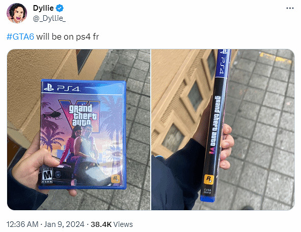 玩家自製《GTA6》PS4版光碟 網友：怕不是會直接爆炸