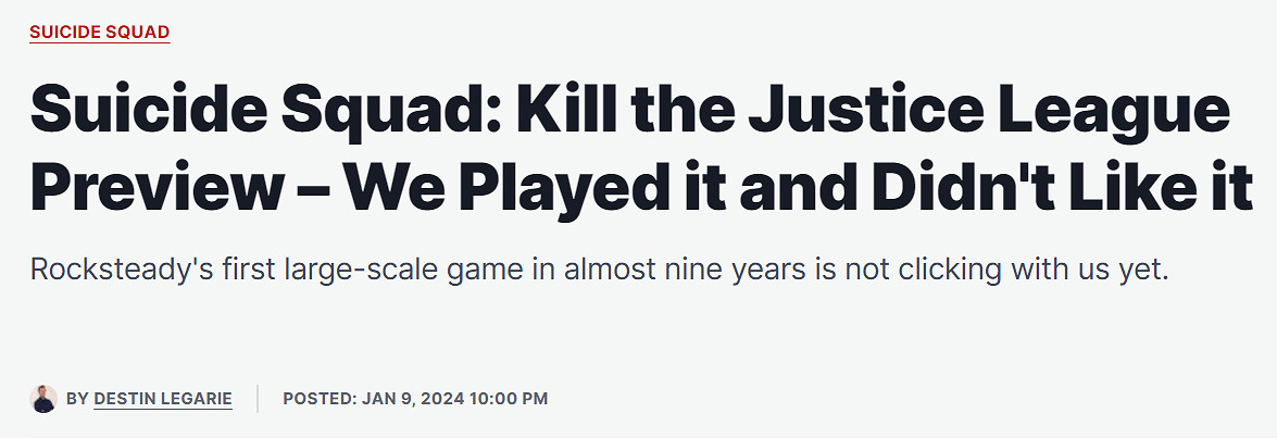 《自殺突擊隊》IGN測評先導：戰鬥乏味 世界任務瑣碎！