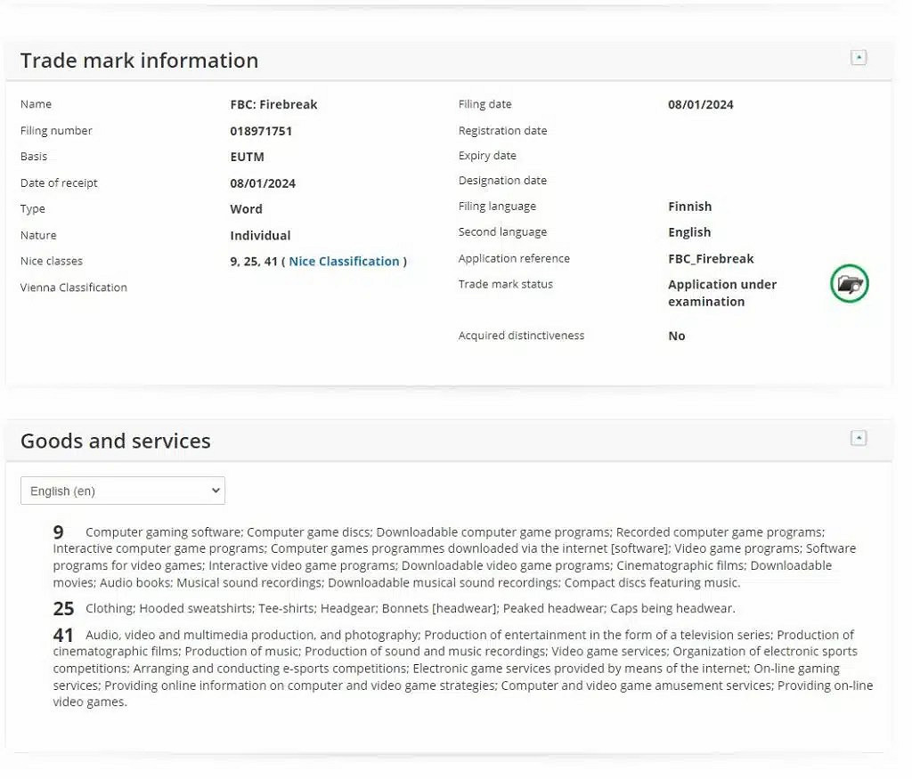 《心靈殺手》開發商註冊新商標 或為《控制》多人遊戲