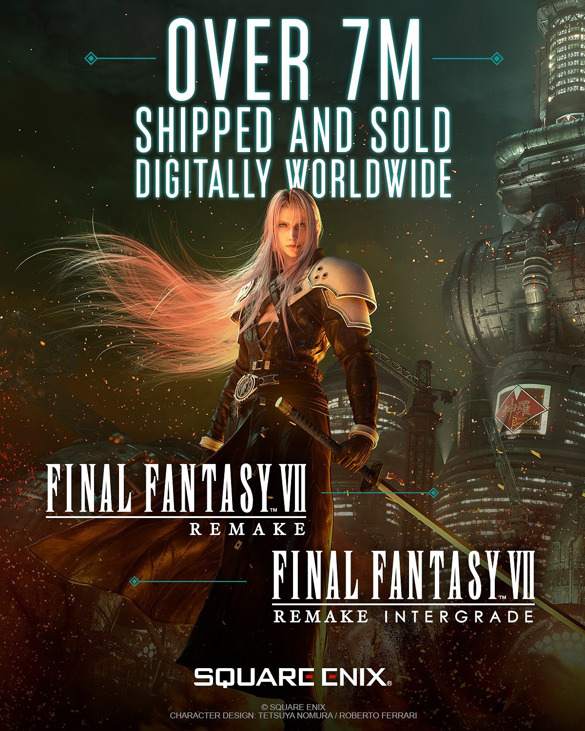 《太空戰士7:重製版》全球累計銷量突破700萬份 《太空戰士7:重製版》全球累計銷量突破700萬份