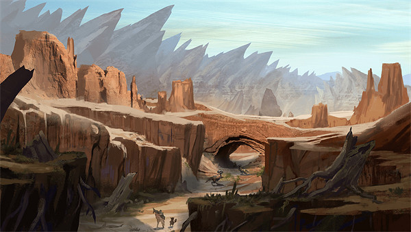 《怪獵荒野》環境概念圖釋出:沙丘與濕地形成對比鮮明