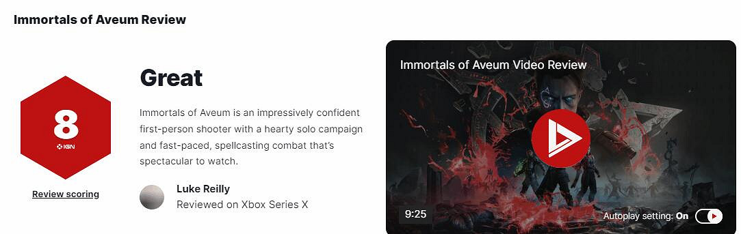 《不朽者傳奇》評分多少?IGN評分分享 《不朽者傳奇》評分多少?IGN評分分享